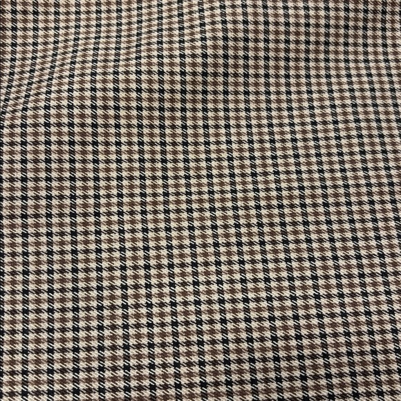 Zara Trousers Wide Leg Crop Plaid Tie Waist Pleated Size Extra Small - Picture 2 of 6